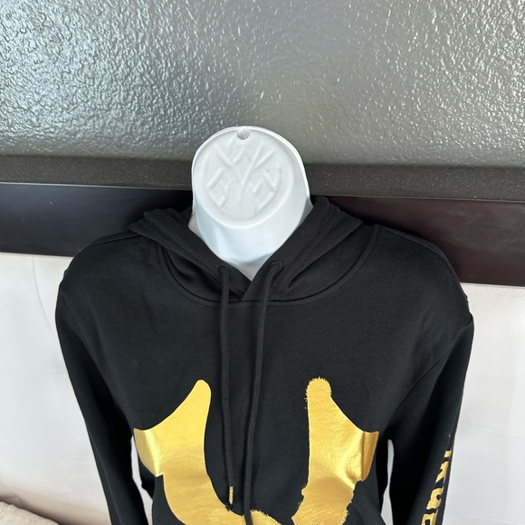 True Religion Black Graffiti Hoodie black and gold Small - Picture 10 of 16